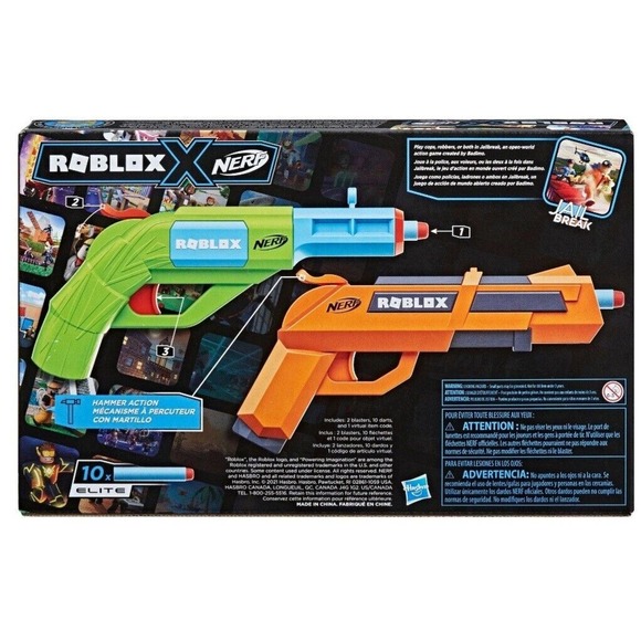 Nerf Roblox Jailbreak: Armory Blaster 2-Pack - Picture 2 of 9